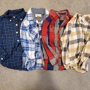 Lot (4) of kids Gap collard button down sz 4T